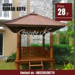 Gazebo Kayu Jati Minimalis Jepara: Desain Sederhana, Kesan Mewah