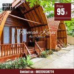 Desain Rumah Kayu Lumbung Jati Minimalis 4x6 Meter Paling Dicari Tahun Ini