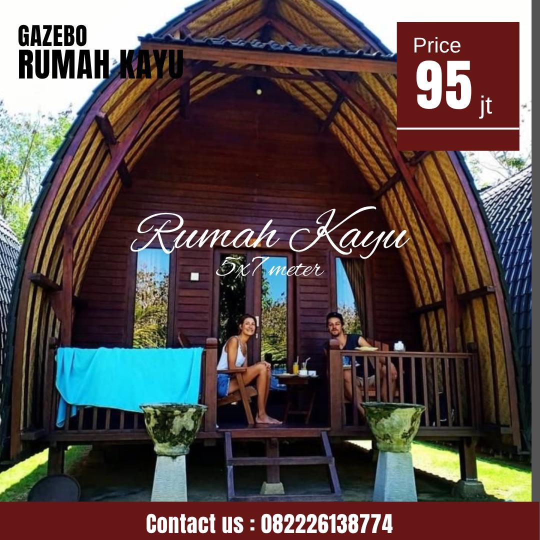 Rumah Lumbung Kayu Jati Jepara Ukuran 5x7 Meter Rumah Lumbung Minimalis Modern Kayu Jati – Langsung Pengrajin Jepara Terpercaya - Image 1