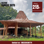 Jual Rumah Joglo Pendopo Kayu Jati Harga Murah