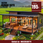 Rumah Kayu Panggung Minimalis Desain Modern Tahan Lama