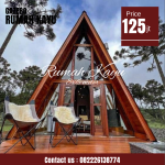 Rumah Kayu Segitiga A-Frame Premium untuk Villa & Resort