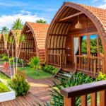 Rumah Kayu Lumbung Modern Cocok untuk Villa,