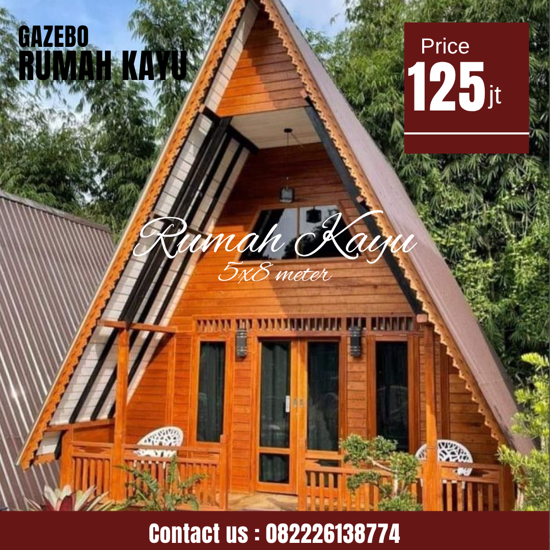 Abu Abu Inspirasi Desain Moderen Furniture Instagram Post - 2026-09-24T015754.405 Rumah Segitiga Kayu Jati A-Frame Desain Modern - Image 1
