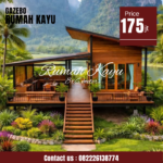 Rumah Panggung Kayu Jati Minimalis Modern