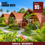 Rumah Lumbung Kayu Jati Minimalis Desain Tradisional Modern