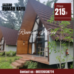 Rumah Kayu A-Frame Modern untuk Villa & Glamping