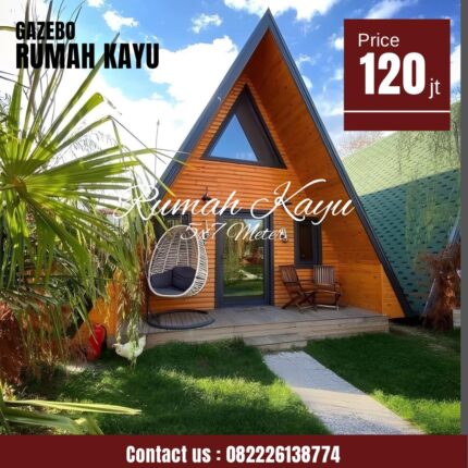 Harga Rumah Segitiga Minimalis Kayu Jati