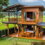 Rumah Panggung Kayu Jati Minimalis Modern